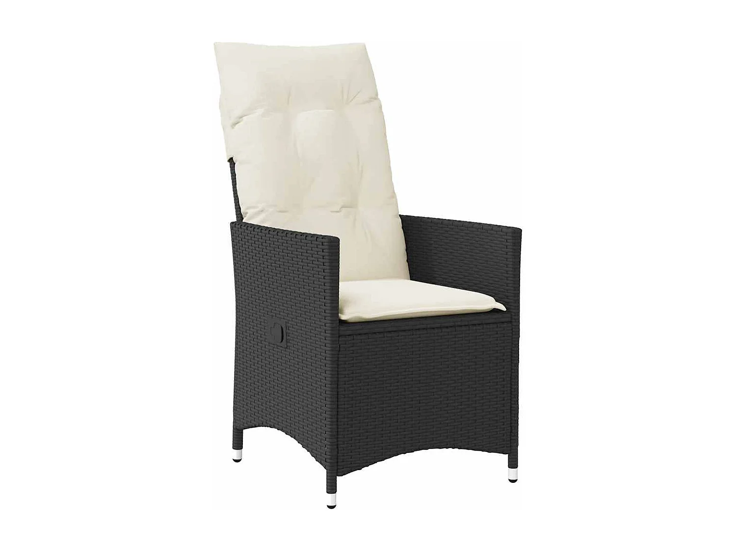 9-delige Tuinset poly rattan zwart