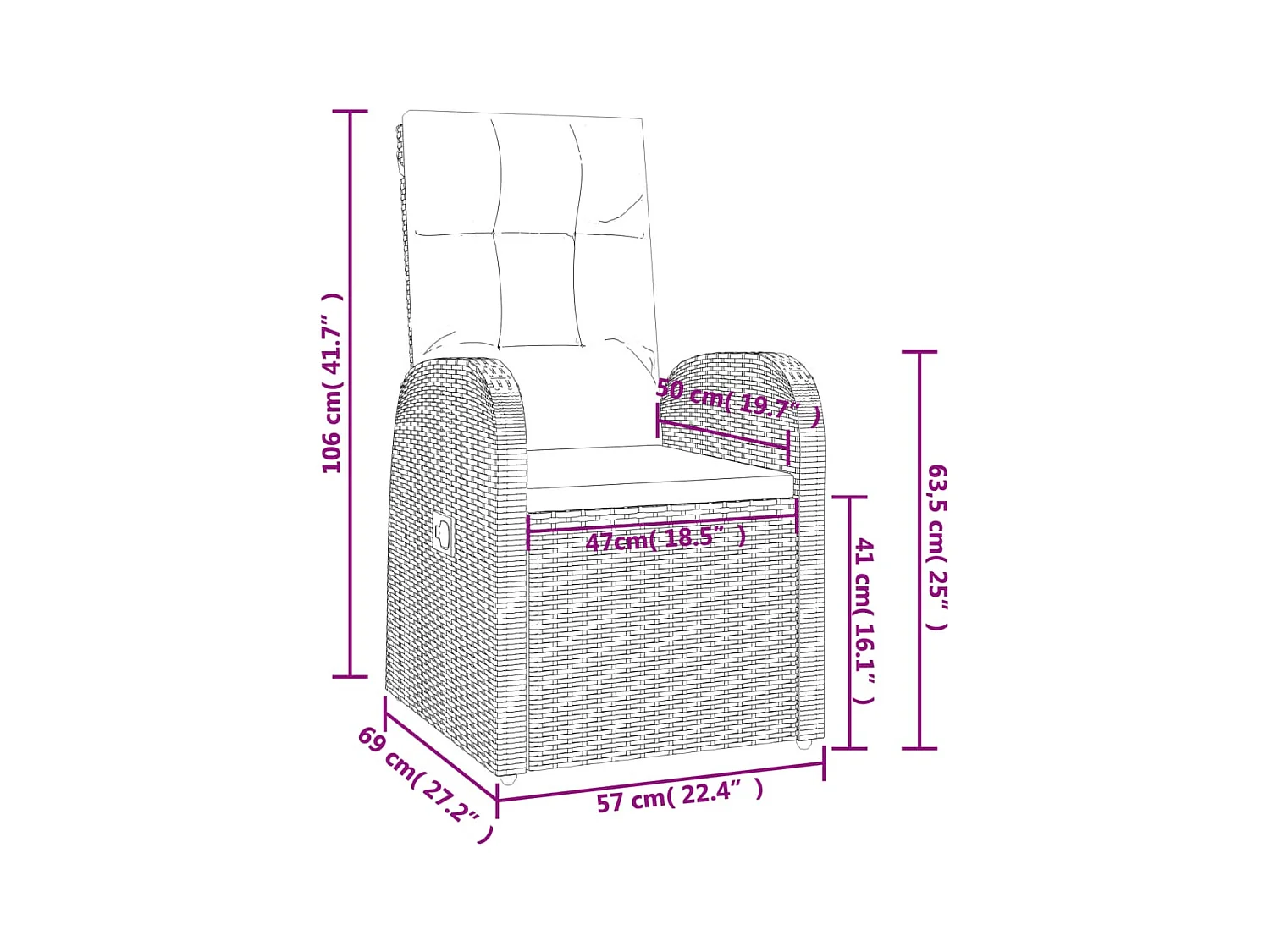 9-tlg. Garten-Essgruppe mit Kissen Schwarz Poly Rattan
