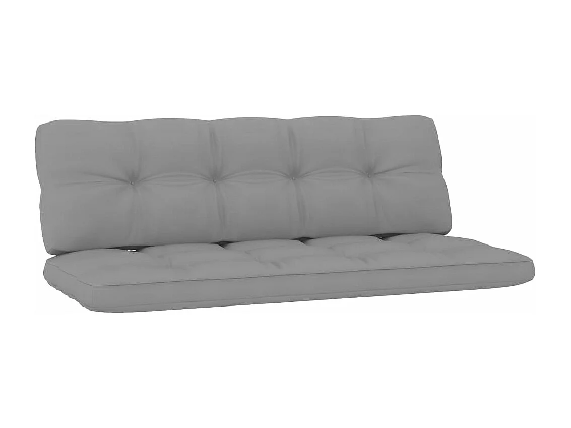 Salon de jardin 4 pcs avec coussins bois de pin imprégné