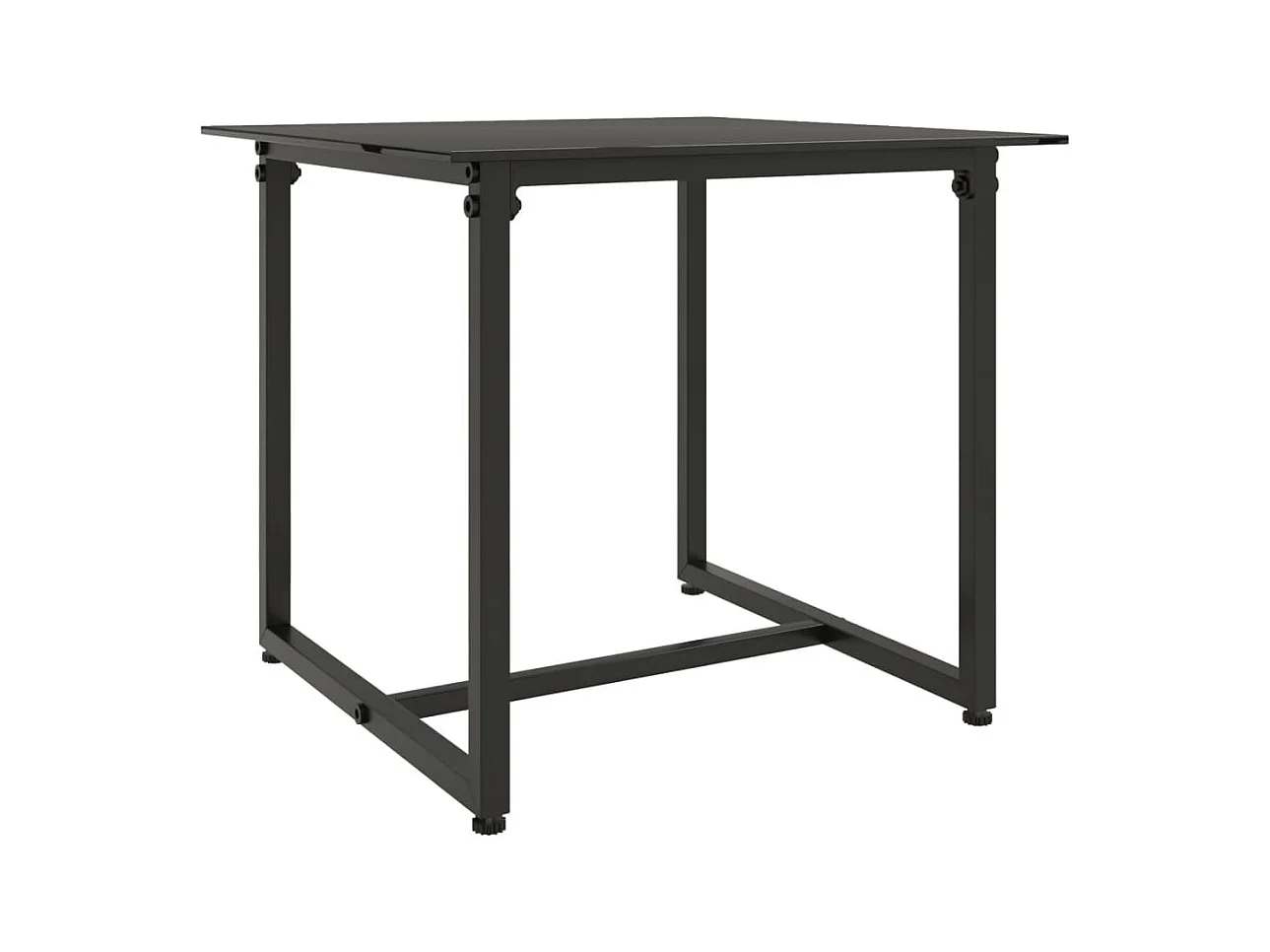 3-delige Loungeset met kussens poly rattan zwart