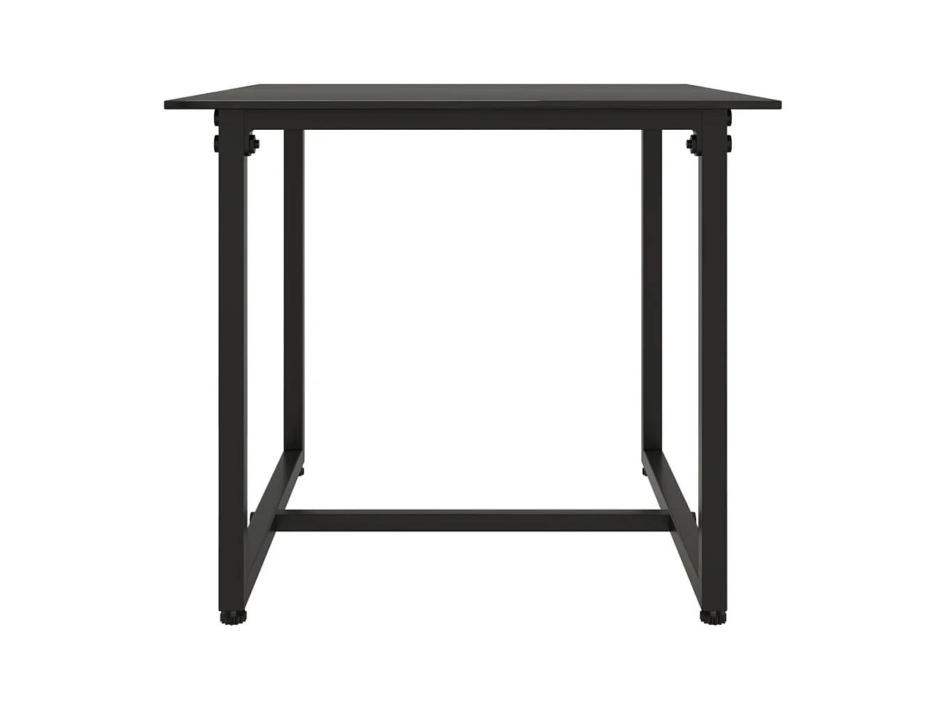 3-delige Loungeset met kussens poly rattan zwart