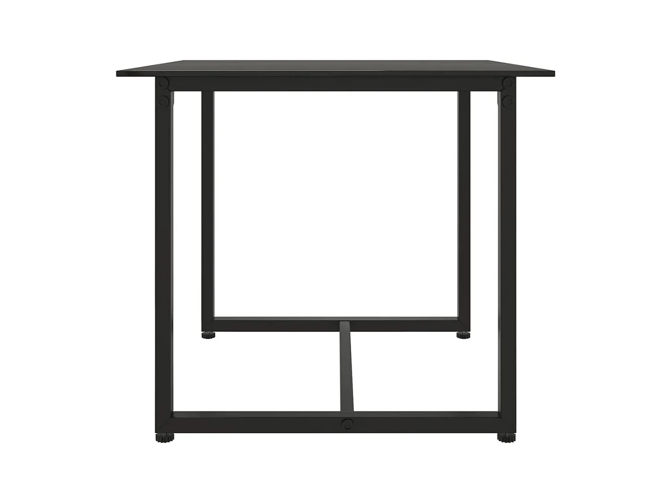 3-delige Loungeset met kussens poly rattan zwart
