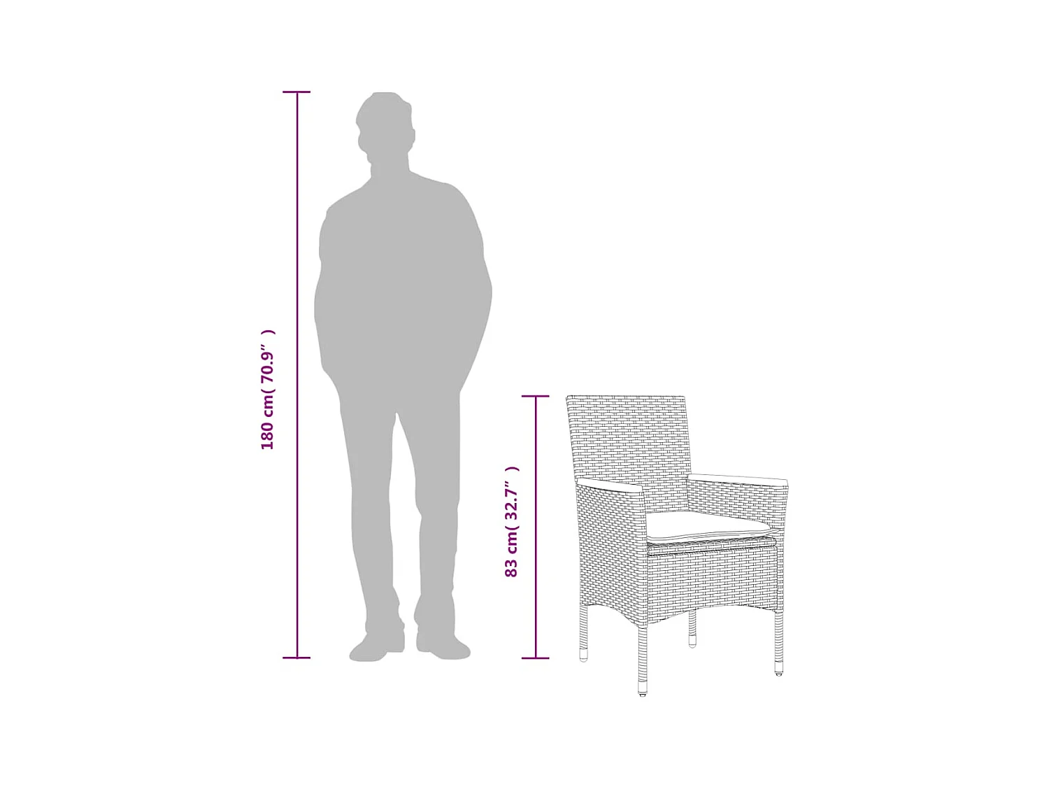 Ensemble à manger de jardin et coussins 11 pcs gris rotin verre