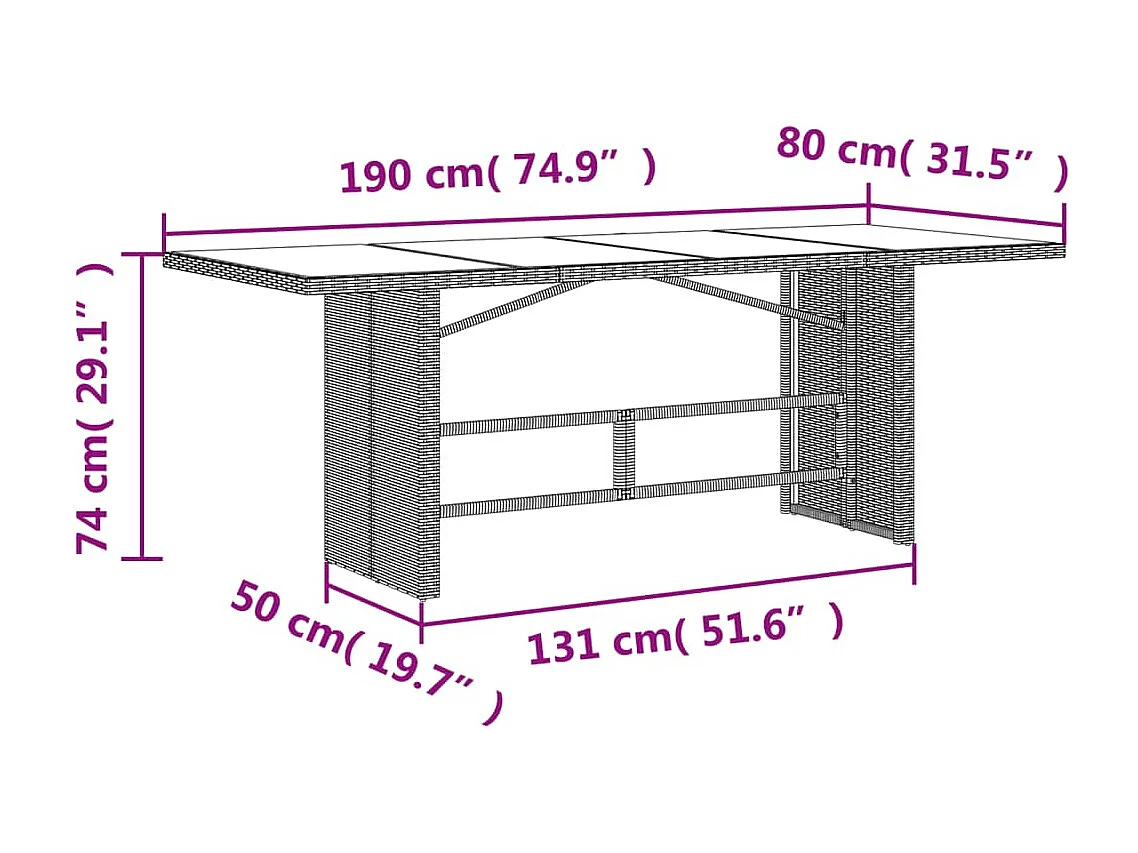 9-delige Tuinset met kussens poly rattan beige