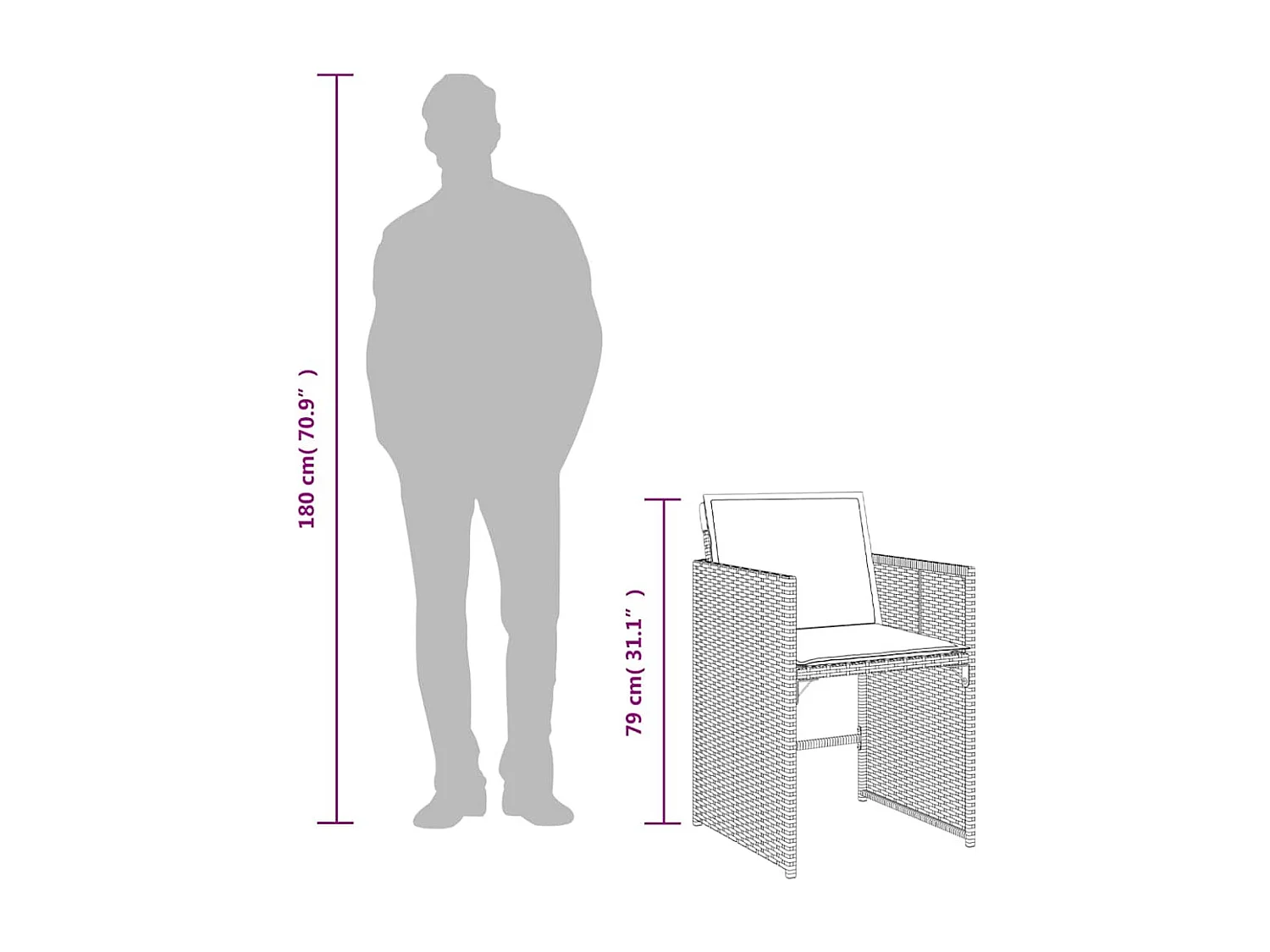 Ensemble à manger de jardin et coussins 9 pcs mélange beige