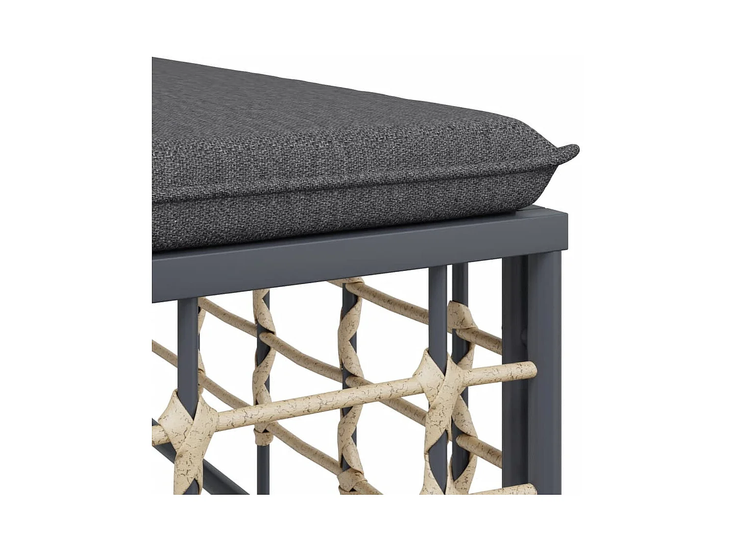 Set Divani da Giardino 8 pz con Cuscini Antracite in Polyrattan