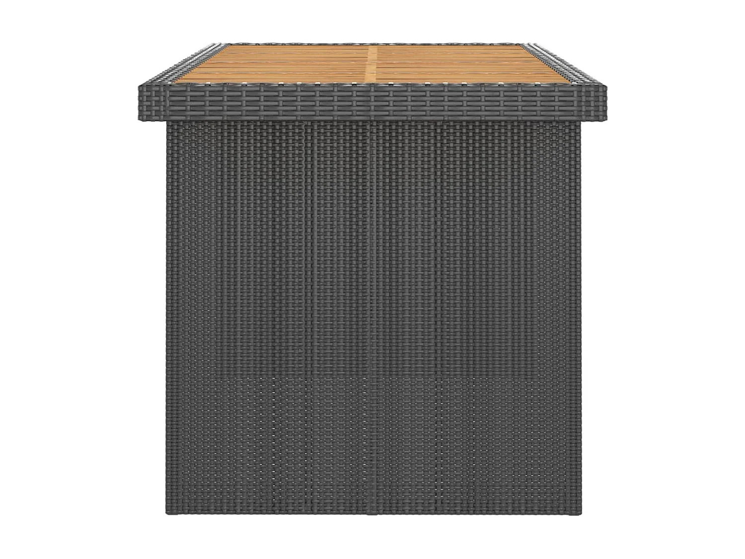 Salon de jardin 11 pcs avec coussins résine tressée noir