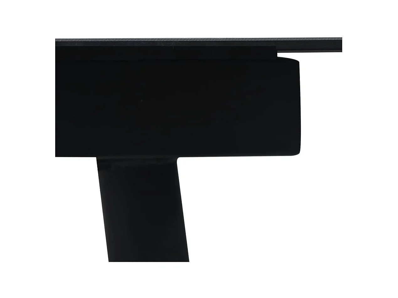 Ensemble à manger de jardin 7 pcs Noir Rotin PVC