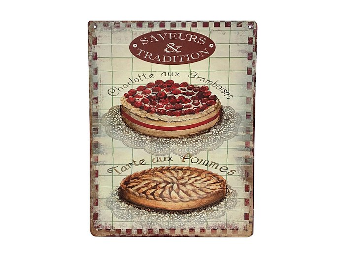 Boite décorative en métal 12 x 12 cm