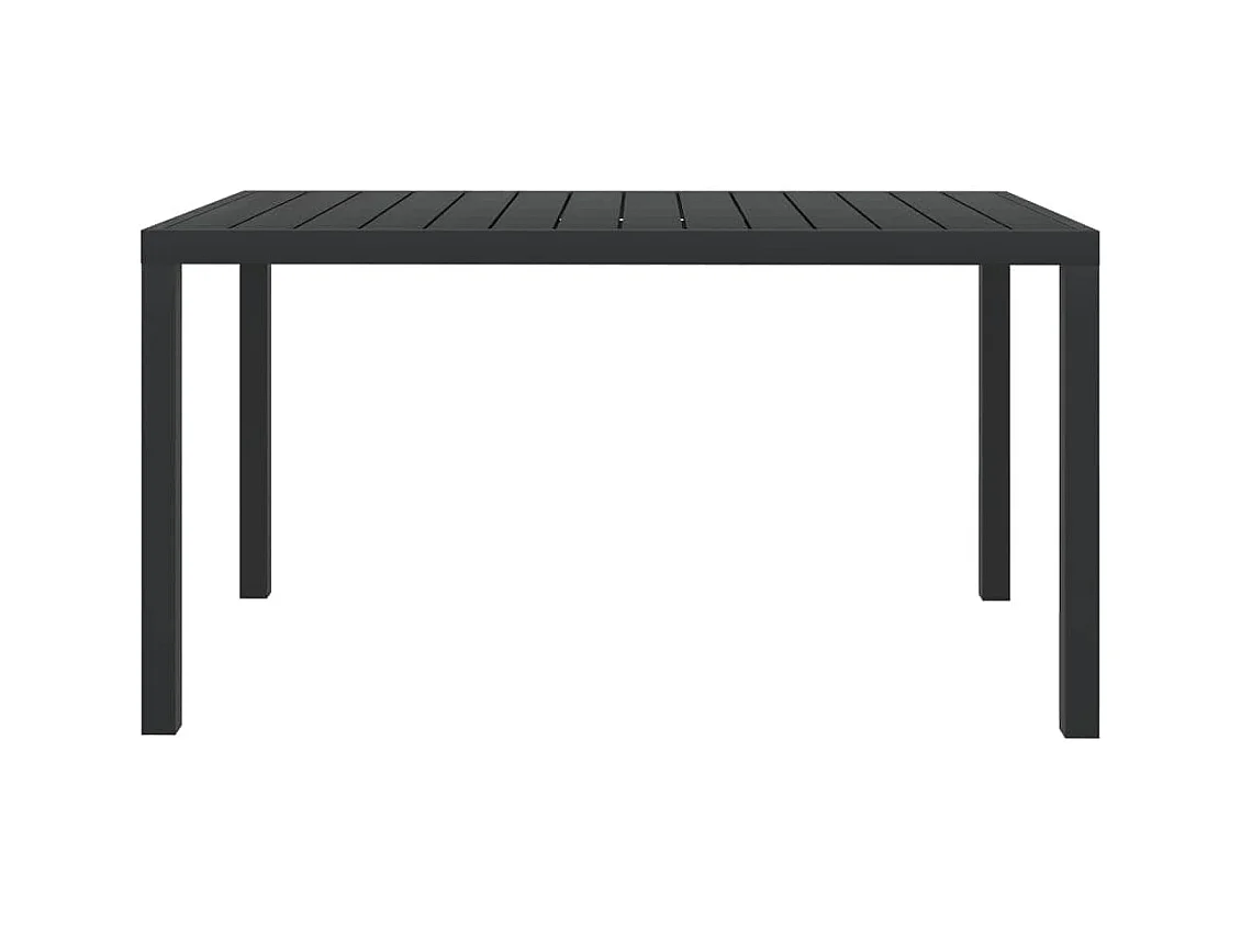 Ensemble à manger de jardin coussins 7pcs Résine tressée Gris