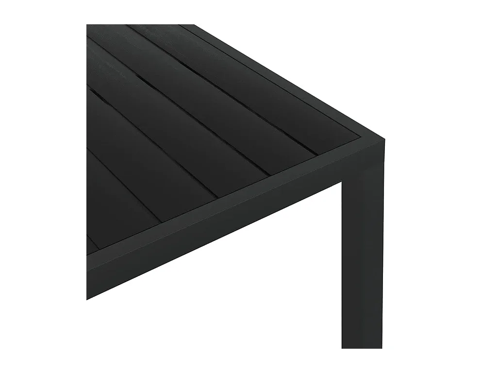 Ensemble à manger de jardin coussins 7pcs Résine tressée Gris