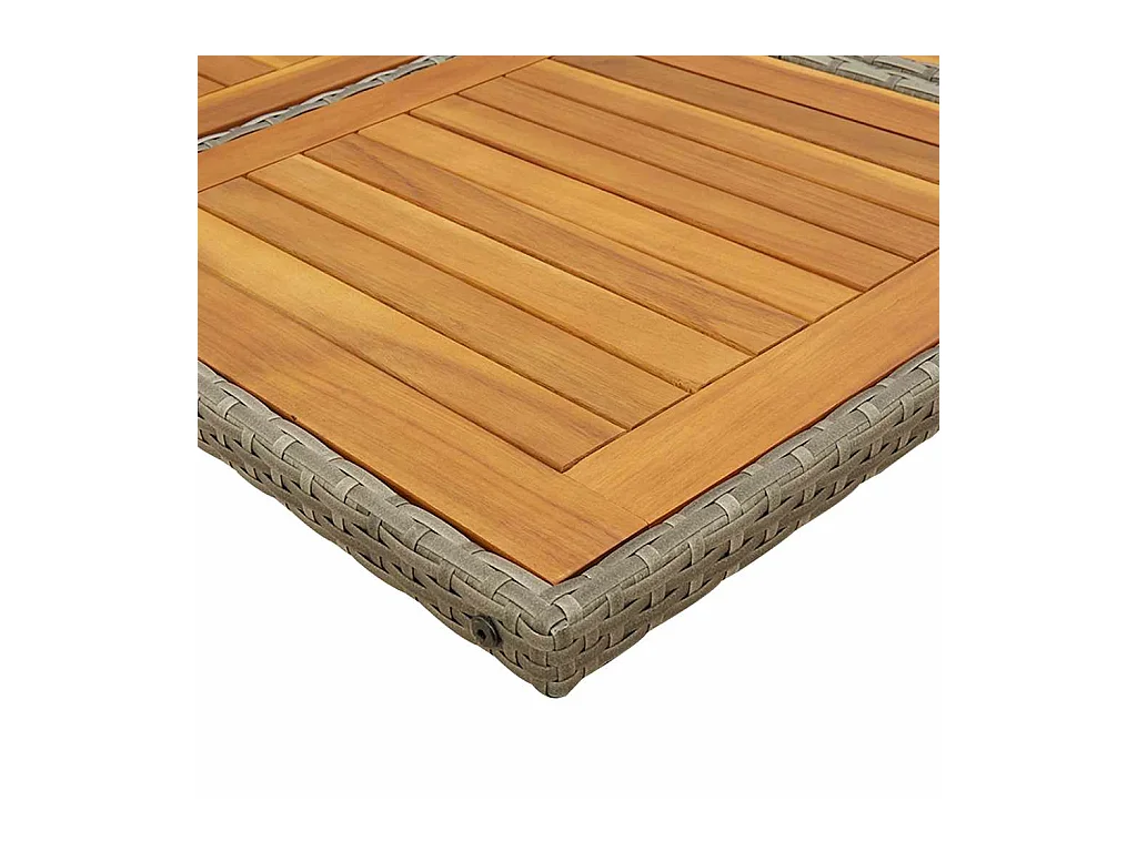 13-delige Tuinset met kussens poly rattan grijs