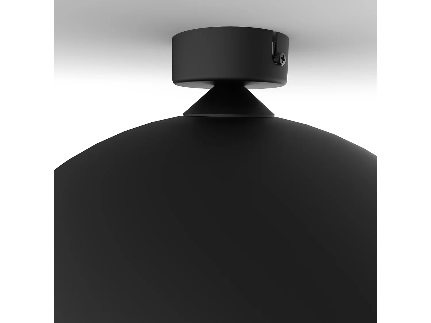 CIRCUIT Plafonnier, 1XE27, max 42W, métal, noir mat, D40cm