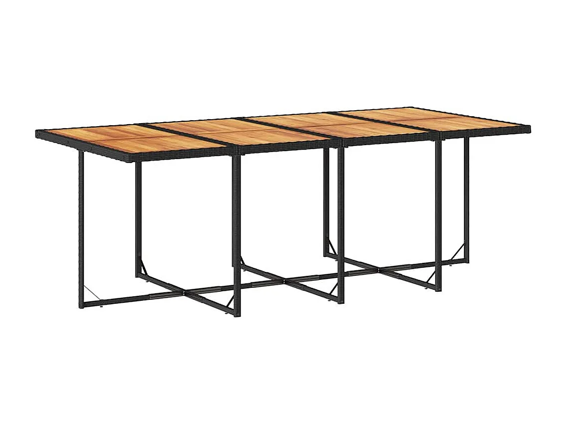 Ensemble à manger de jardin 13 pcs coussins noir résine tressée