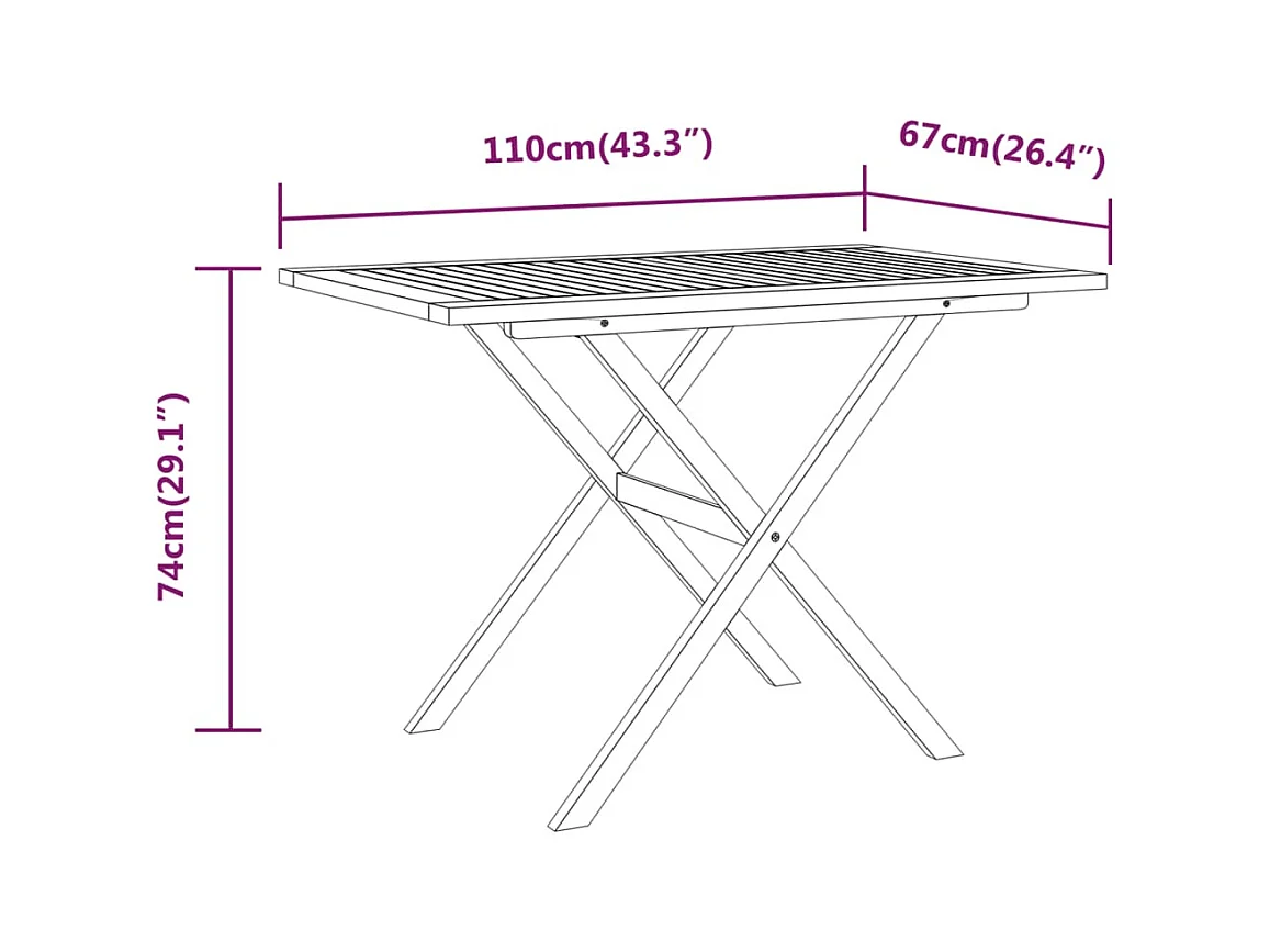 3-delige Tuinset met kussens beige