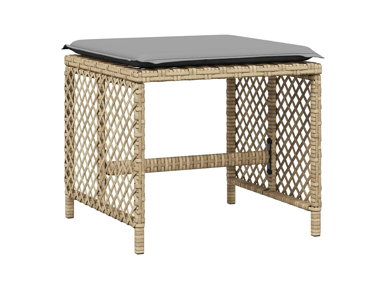 Ensemble à manger de jardin et coussins 17 pcs beige