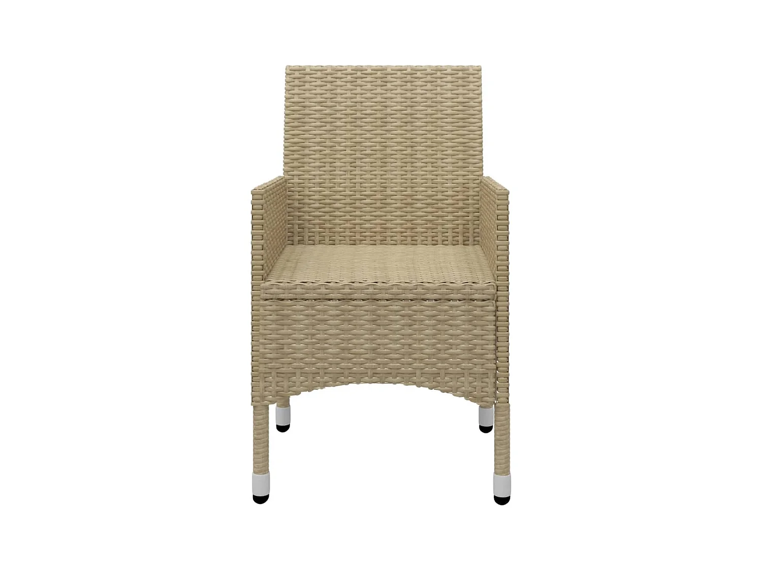 Ensemble à manger de jardin 5 pcs Beige