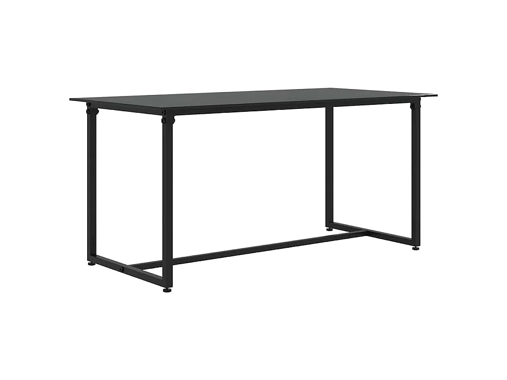 Salon de jardin 4 pcs avec coussins Noir Résine tressée