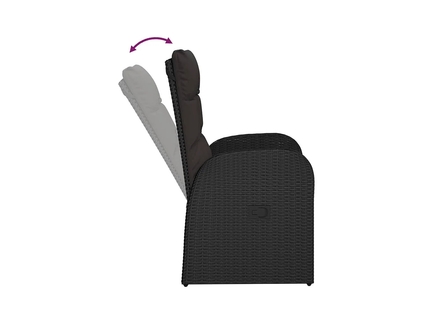 Ensemble à manger de jardin 11 pcs coussins noir résine tressée