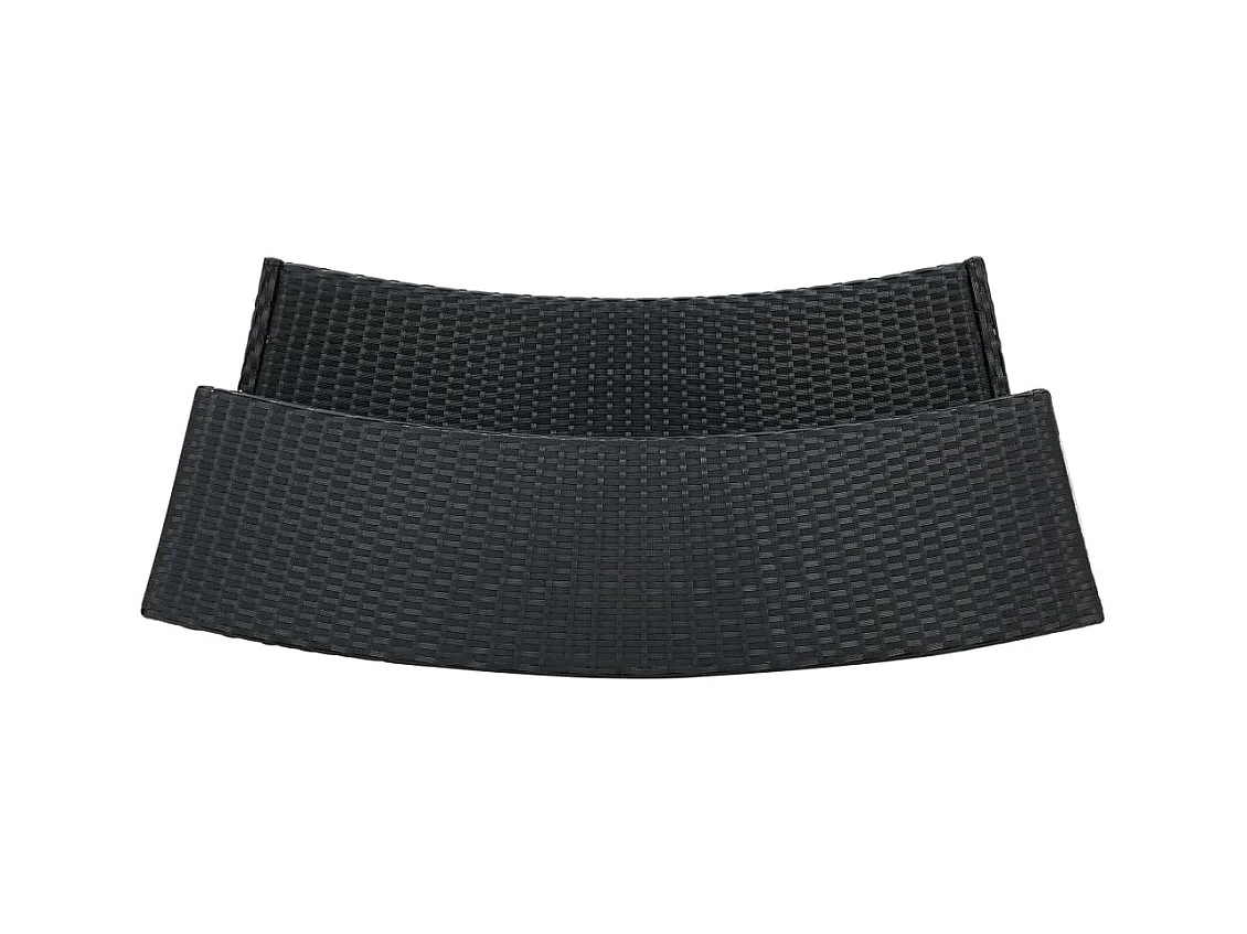 Ensemble de bar de jardin avec coussins 5 pcs Noir