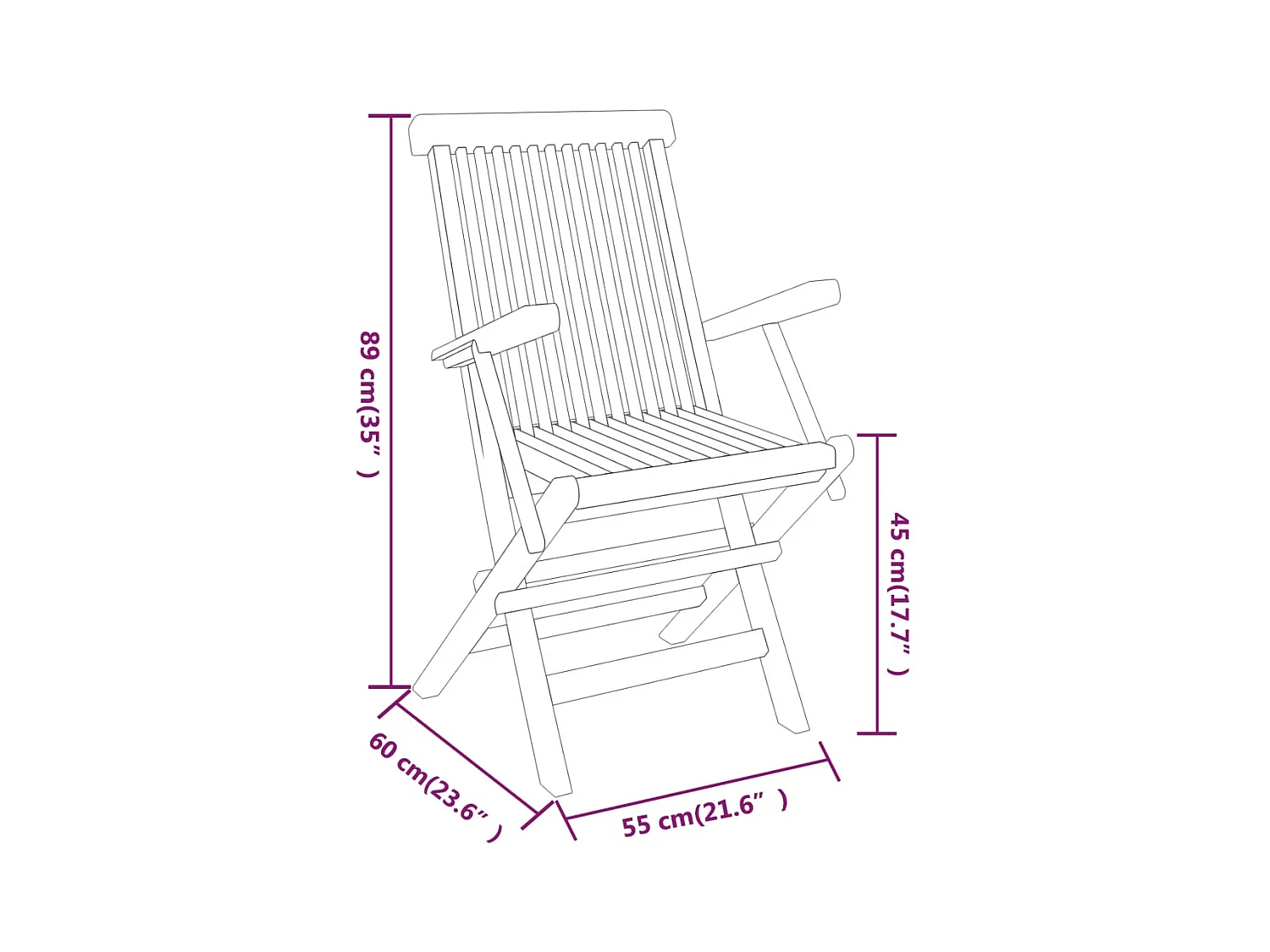 Ensemble à manger de jardin 3 pcs Bois de teck massif