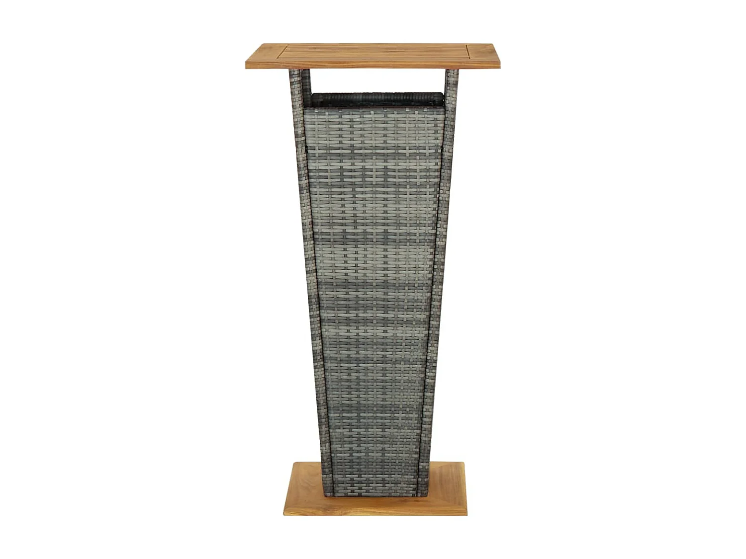 Ensemble de bar de jardin 3 pcs Gris