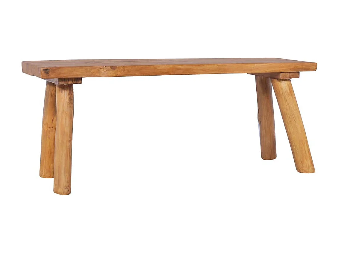 Gartenbank 120 cm Massivholz Teak