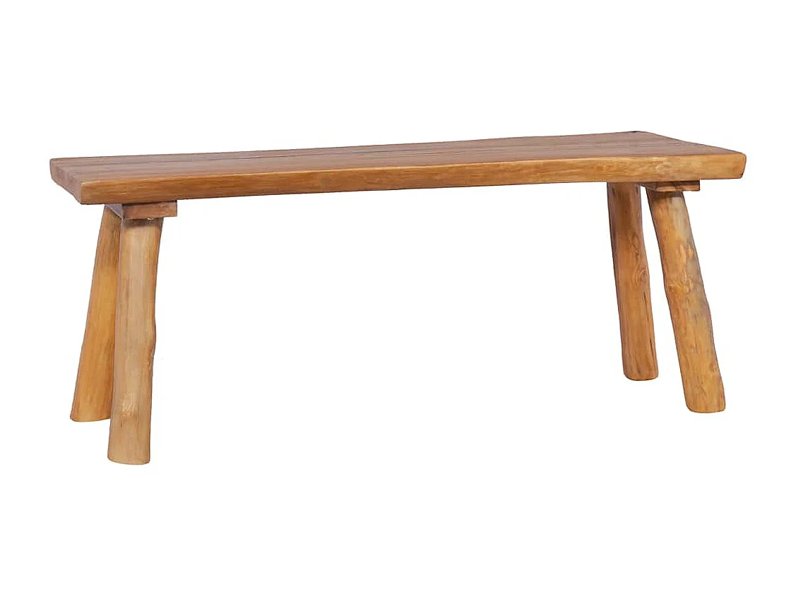 Gartenbank 120 cm Massivholz Teak