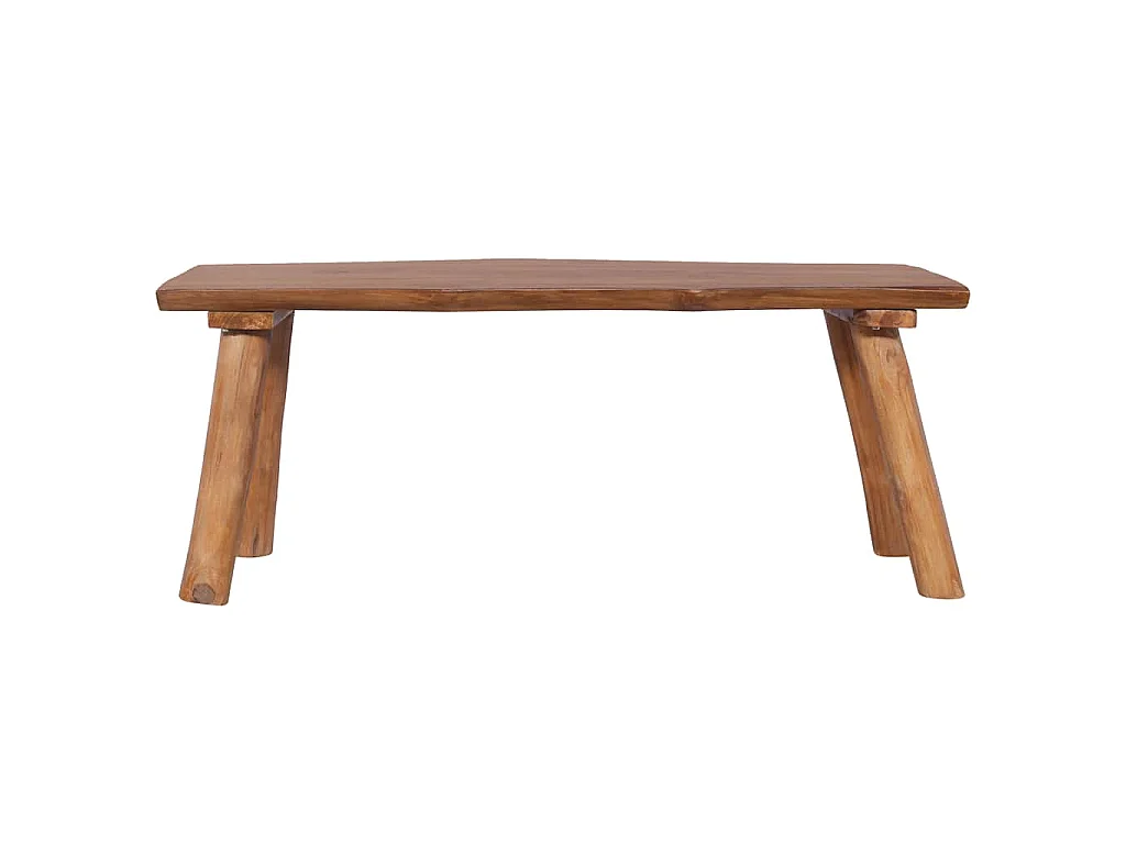 Gartenbank 120 cm Massivholz Teak