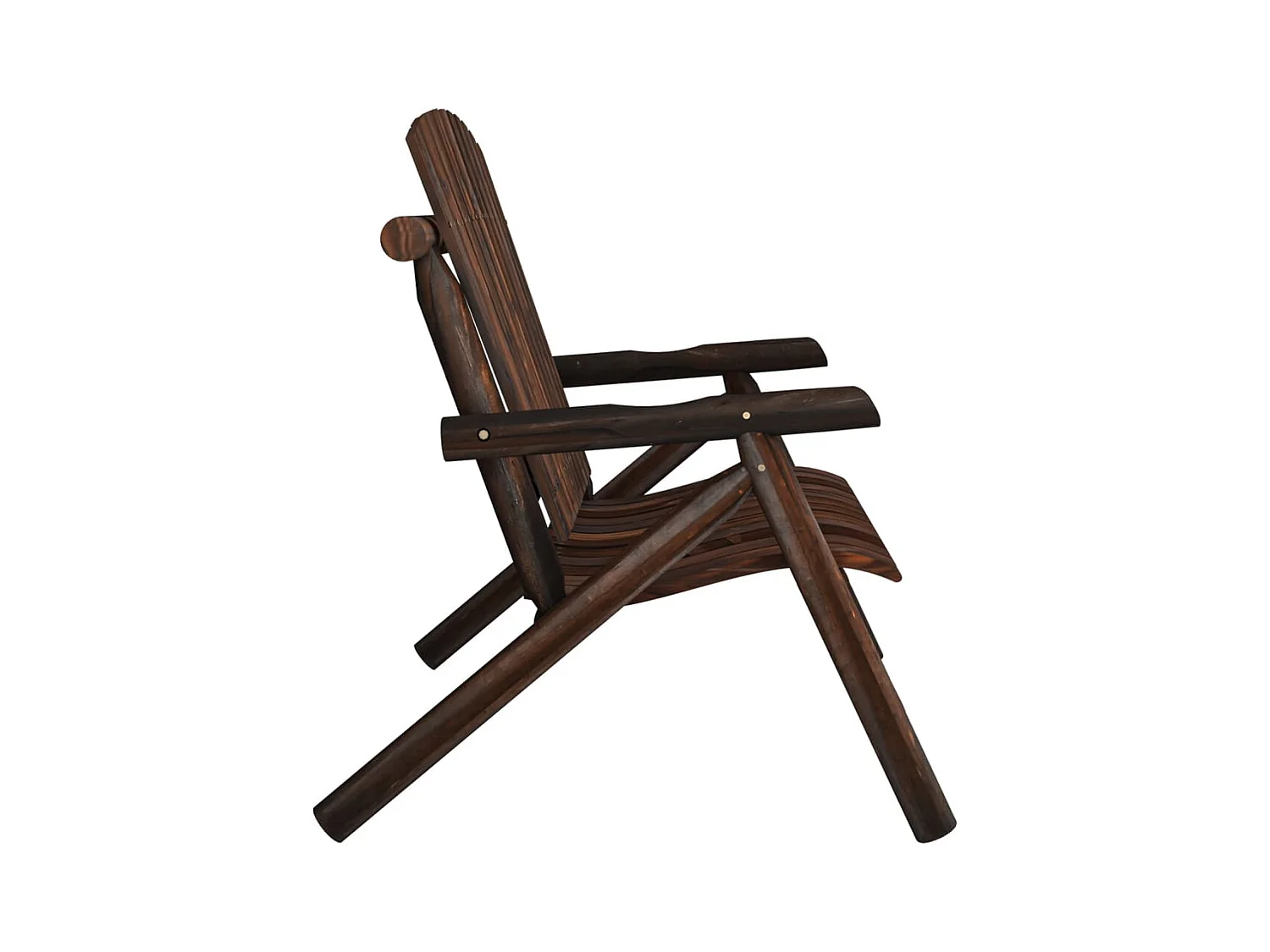 Banc de jardin à 2 places 119x85x98 cm bois massif d'épicéa