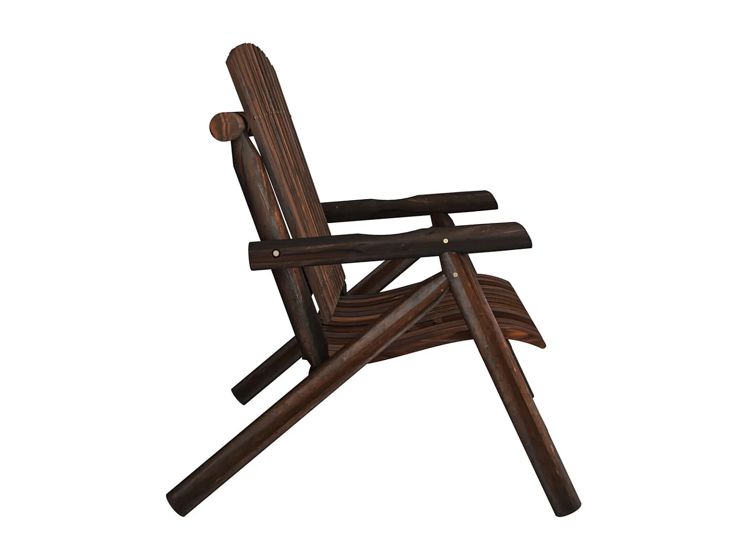 Banc de jardin à 2 places 119x85x98 cm bois massif d'épicéa