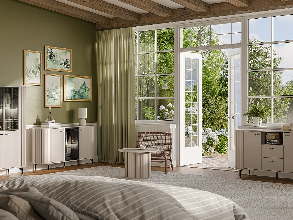 Aparador AMBIHOME ZANE 03 - Caxemira, C150xP40xA81cm