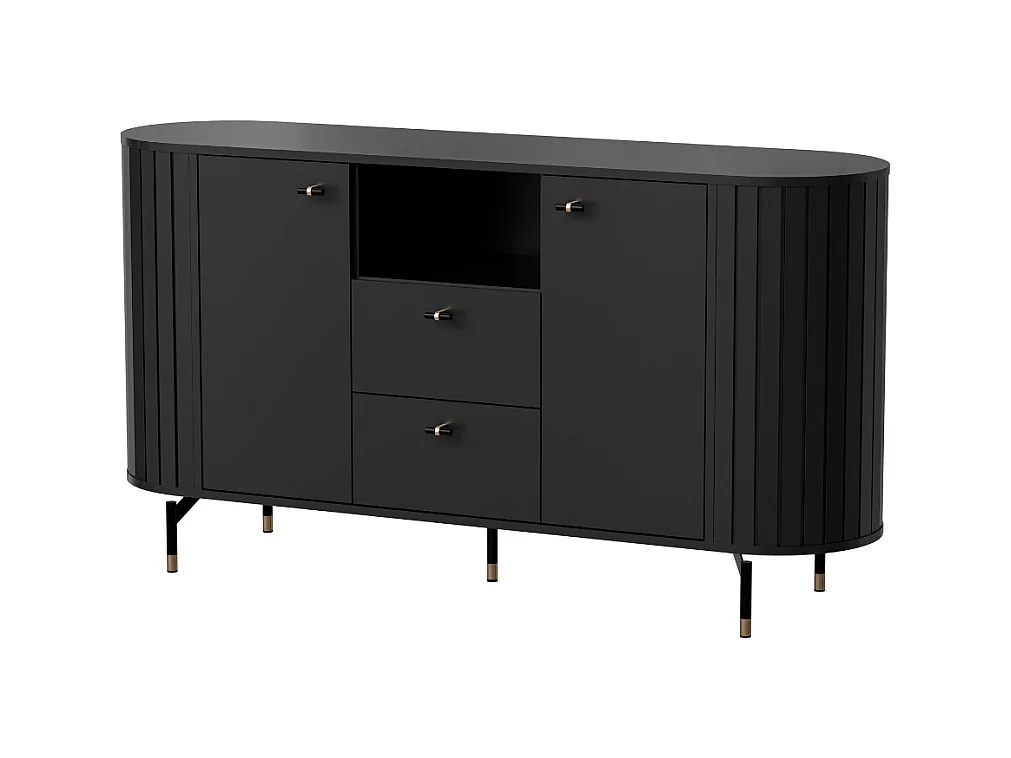Aparador AMBIHOME ZANE 02 - Preto, C150xP40xA81cm