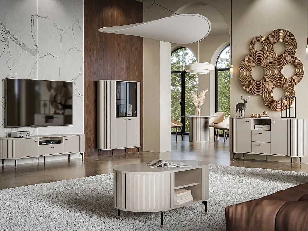 Móvel TV AMBIHOME ZANE 05 - Caxemira, C180xP40xA49cm