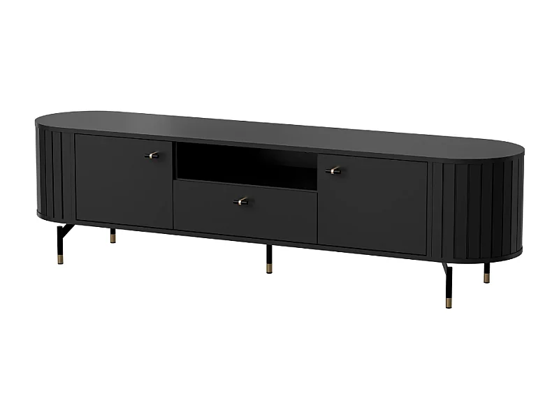 Móvel TV AMBIHOME ZANE 05 - Preto, C180xP40xA49cm