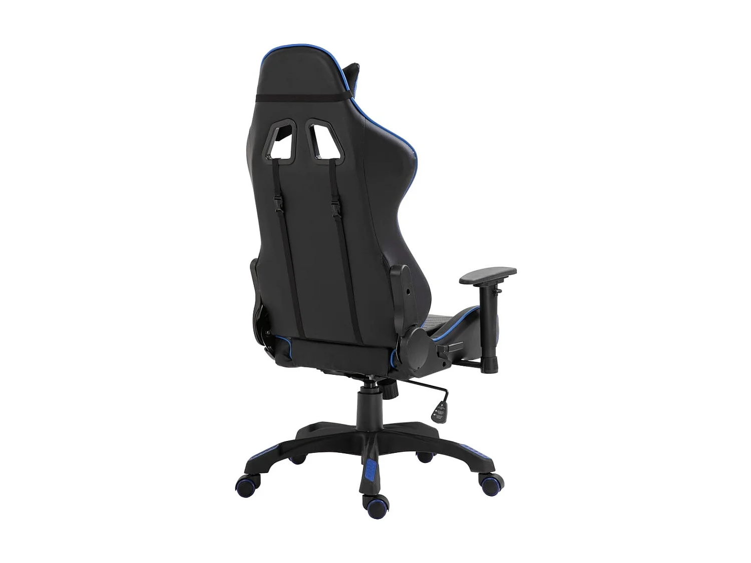 Silla de gaming de cuero sintético azul