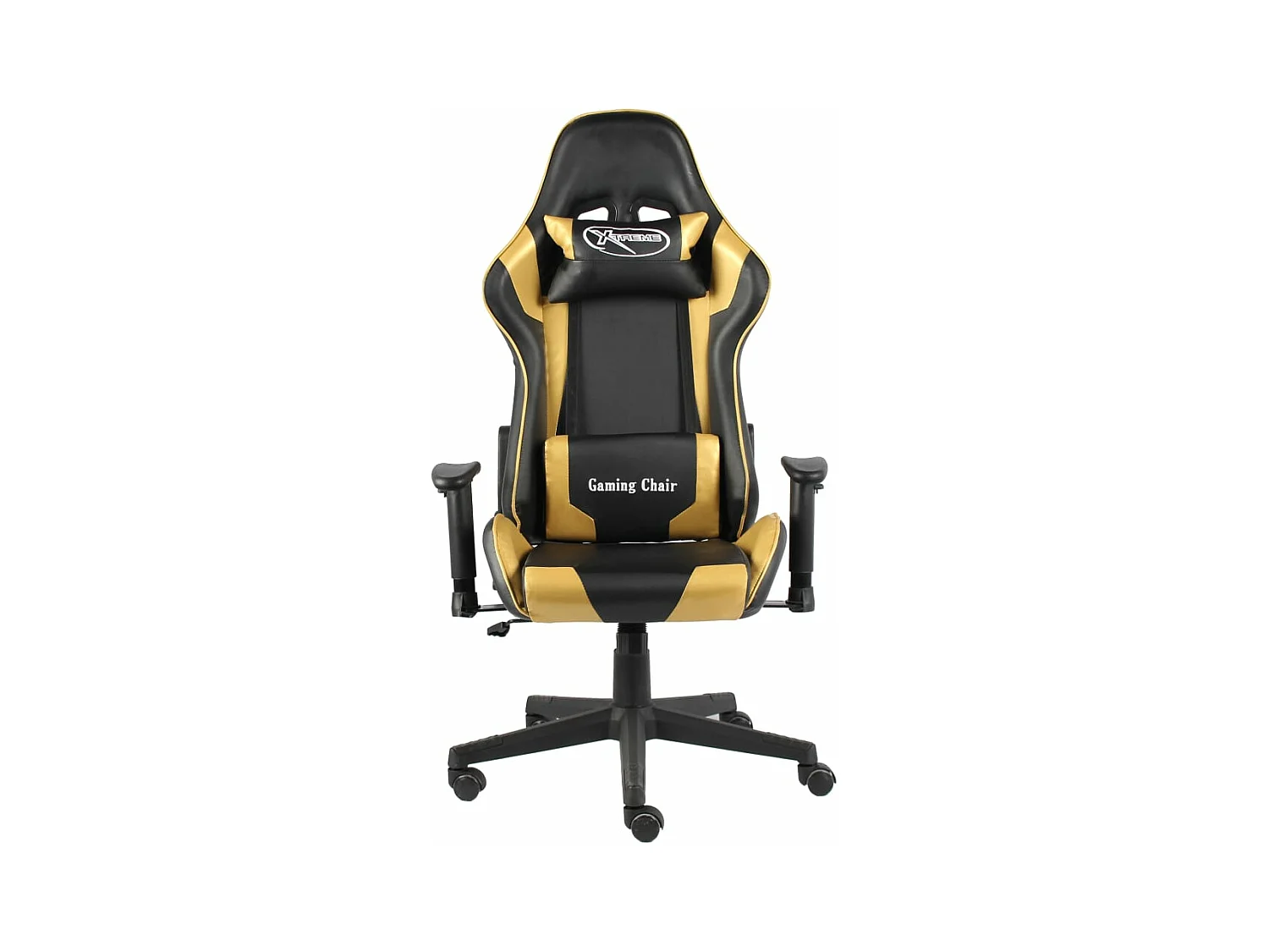 Gaming-Stuhl Drehbar Golden PVC