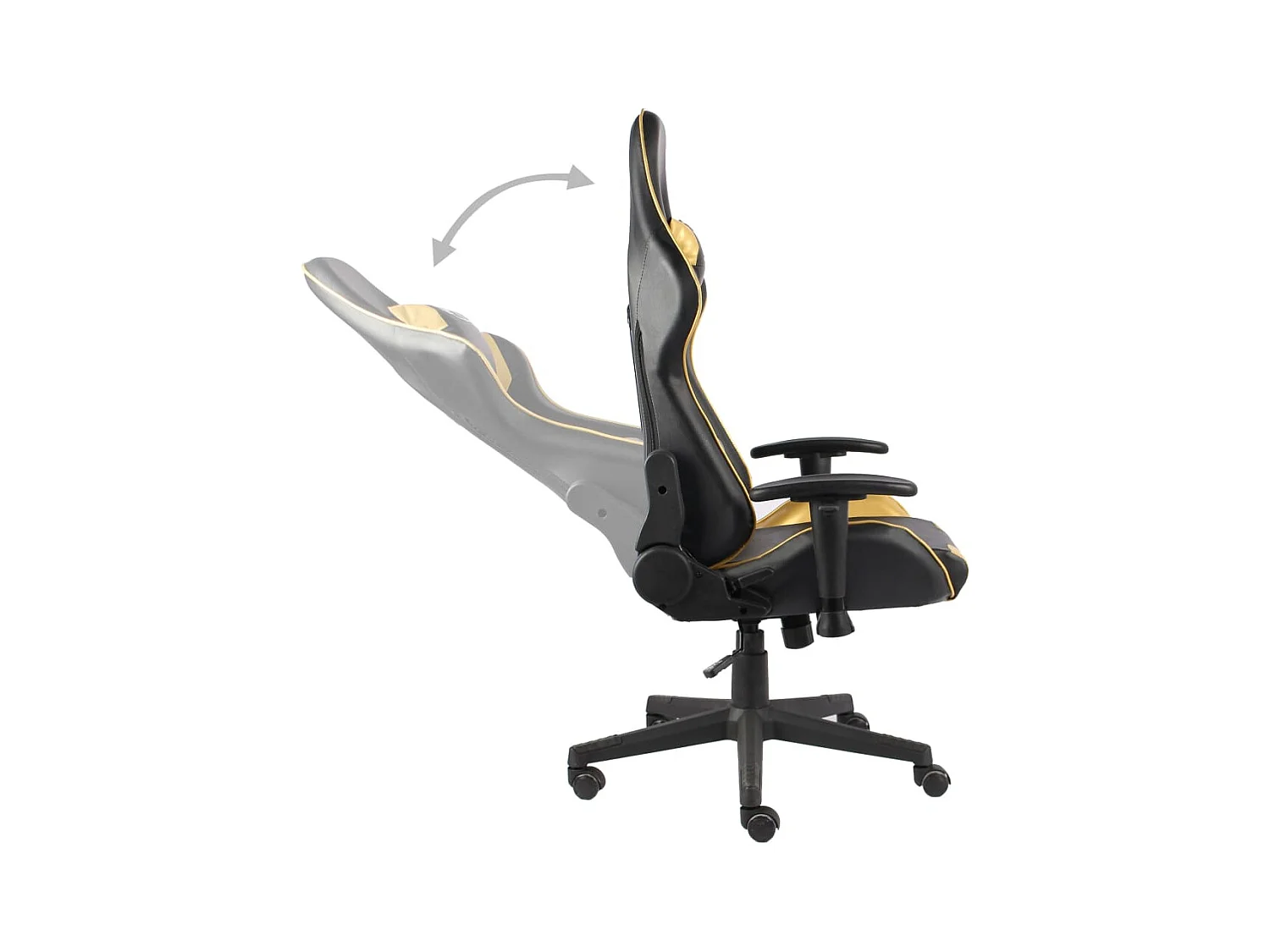 Gaming-Stuhl Drehbar Golden PVC