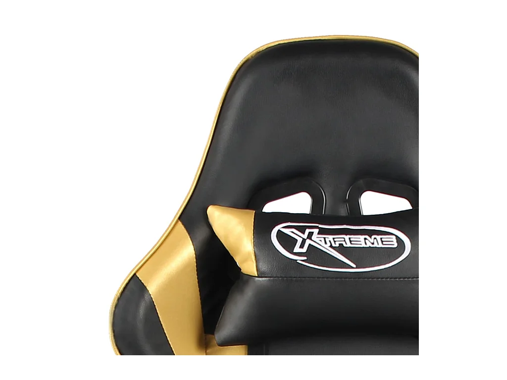 Gaming-Stuhl Drehbar Golden PVC