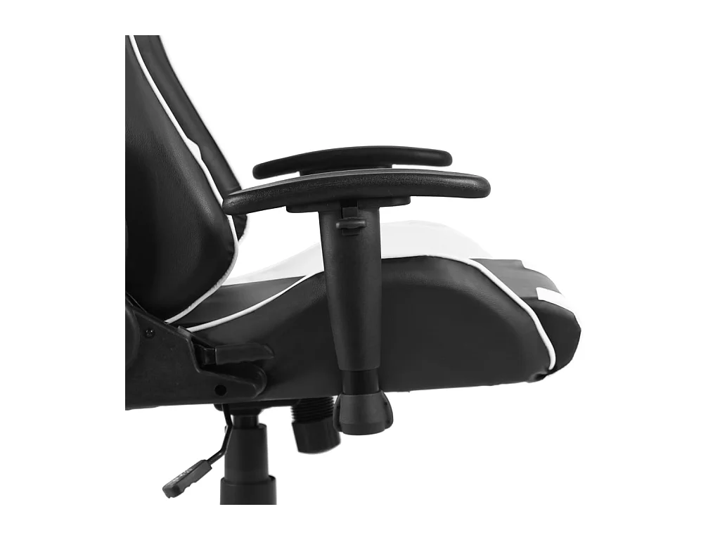 Gamestoel draaibaar PVC wit