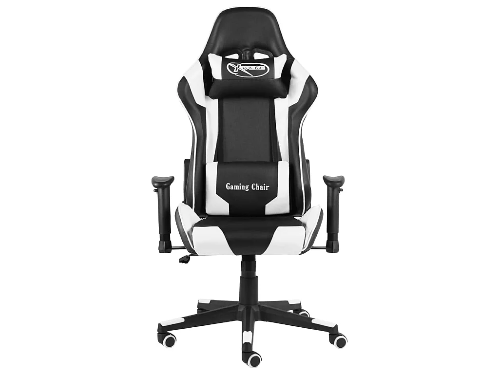 Gaming-Stuhl Drehbar Weiß PVC