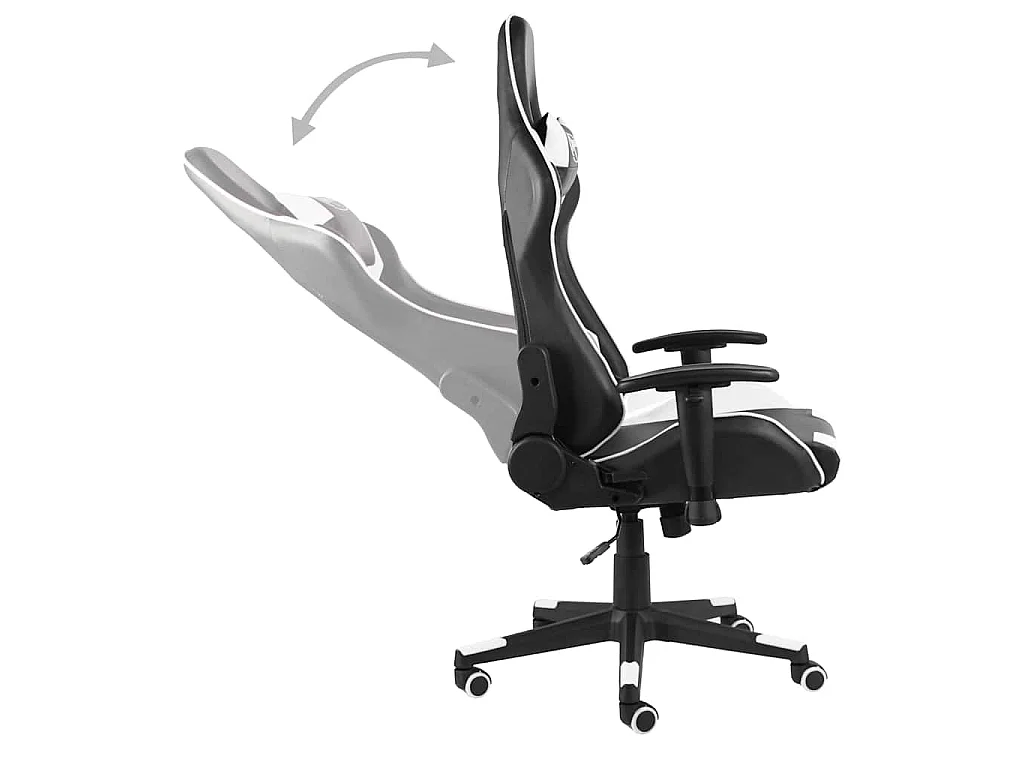 Chaise de jeu pivotante Blanc PVC
