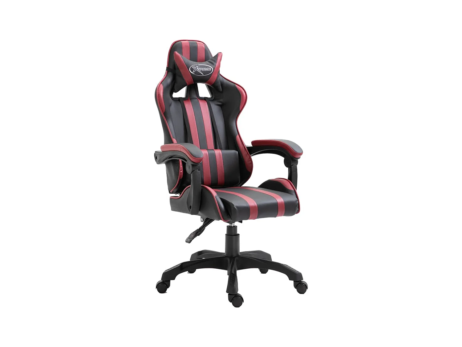 Gamestoel kunstleer wijnrood