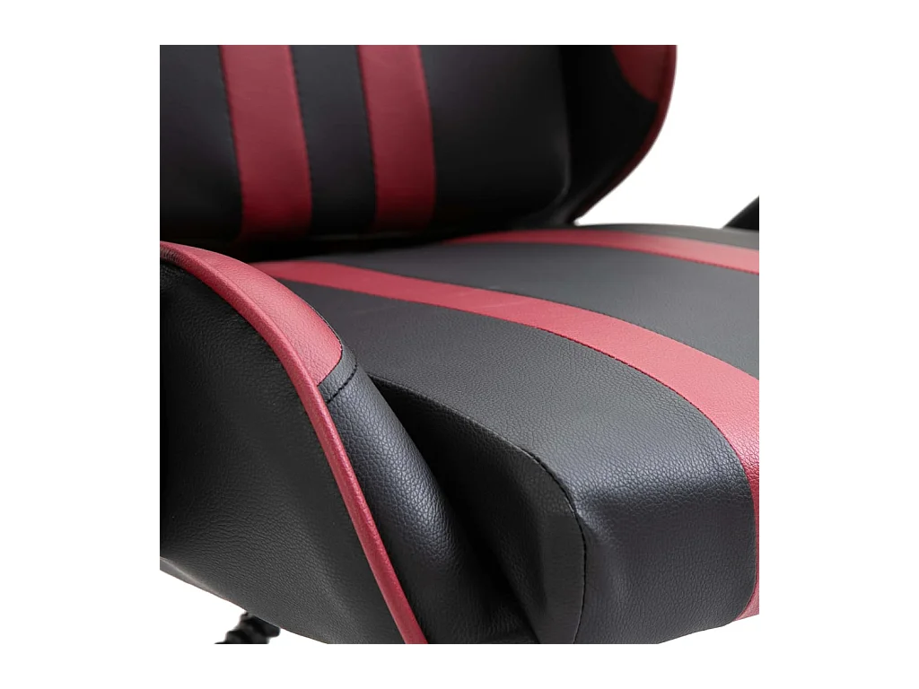 Gamestoel kunstleer wijnrood