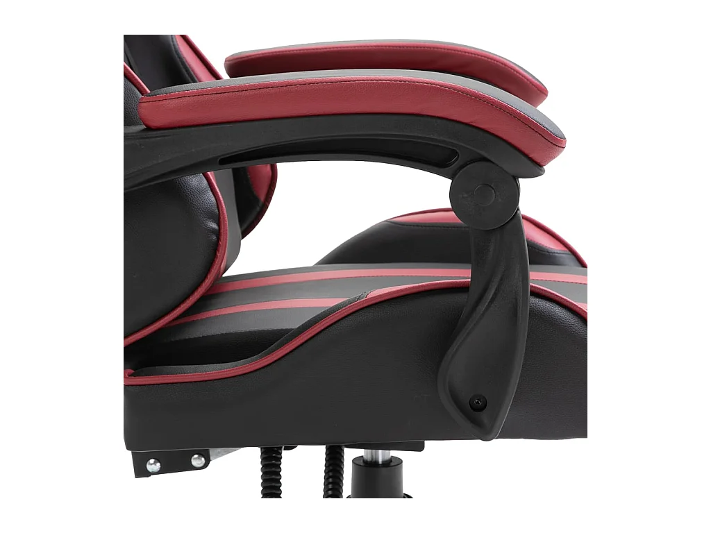 Gamestoel kunstleer wijnrood