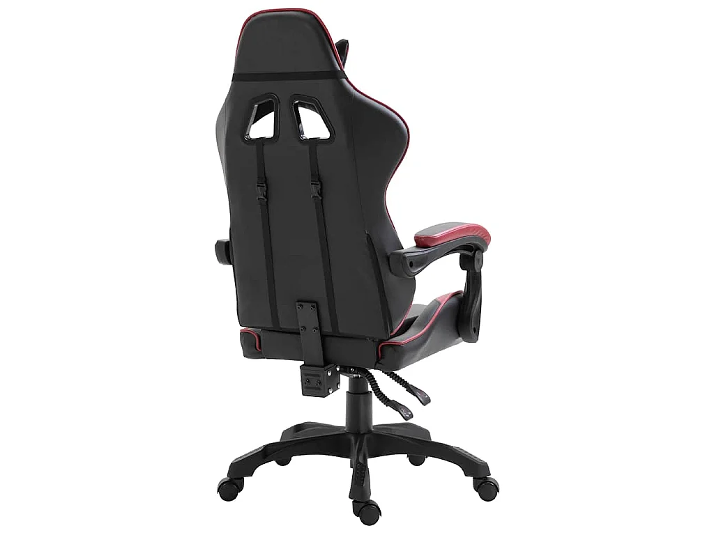 Sedia da Gaming Rosso Vino in Similpelle