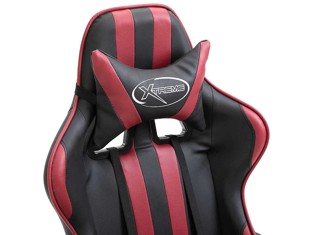 Sedia da Gaming Rosso Vino in Similpelle