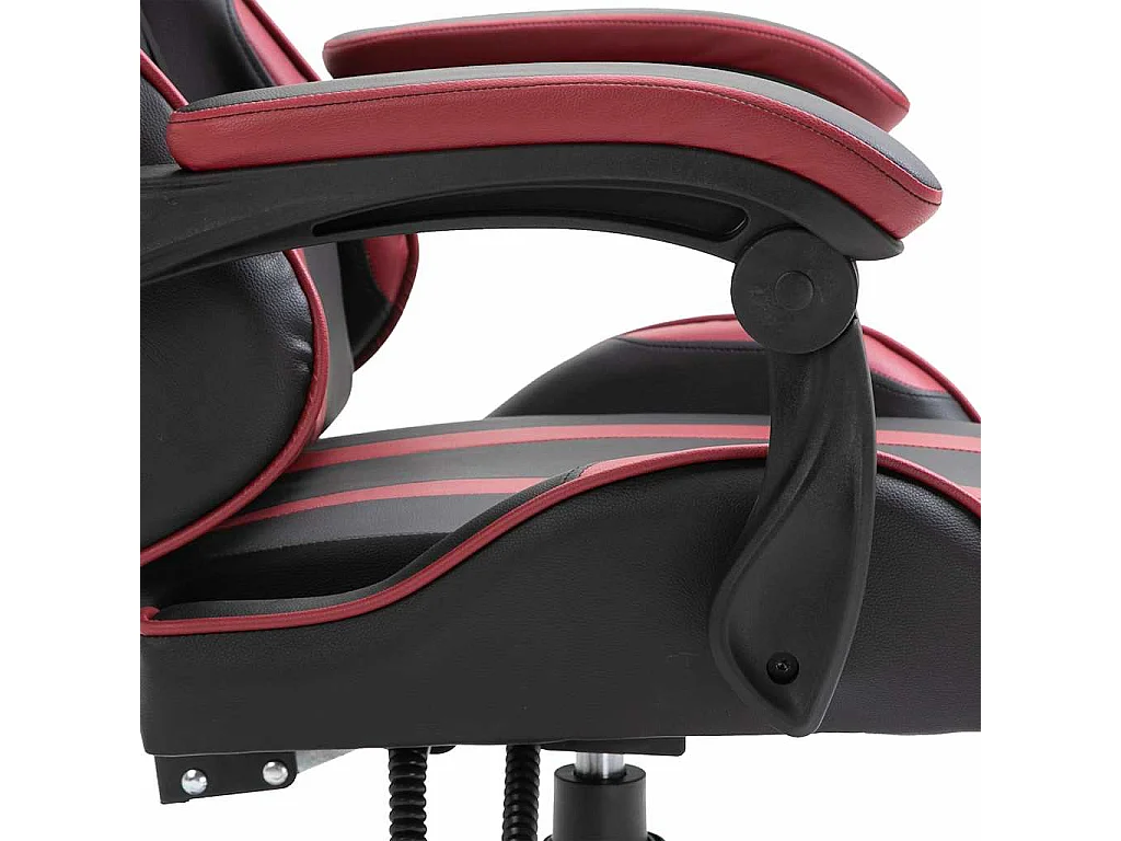 Sedia da Gaming Rosso Vino in Similpelle