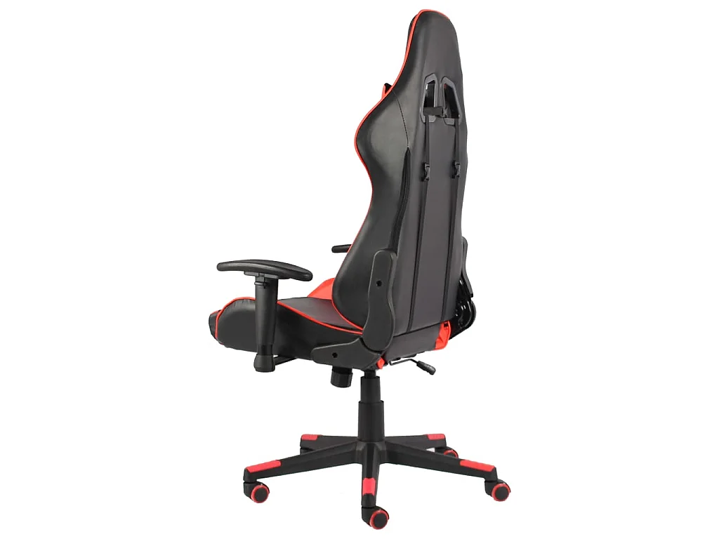 Sedia da Gaming Girevole Rossa in PVC