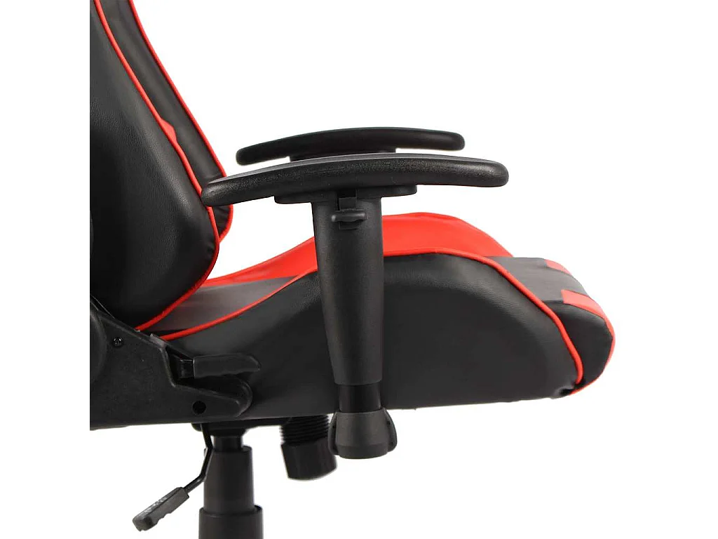 Sedia da Gaming Girevole Rossa in PVC